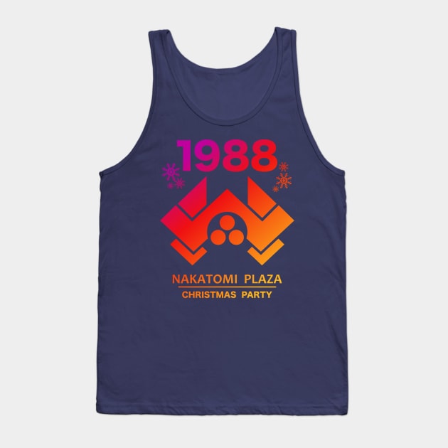 1988 Nakatomi Plaza Christmas Party Tank Top by darklordpug